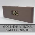 O-99 BIDIRECTIONAL SIMPLE COUNTER Small Life Counter 0-99