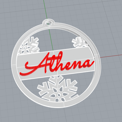 Athena.png Christmas Bouble
