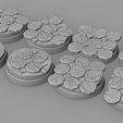 ovw1.png 8x 32mm base with weathered tiles  (+toppers)