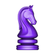 KNIGHT.obj Chevalier Pièce d'échecs Design moderne