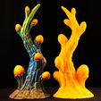 IMG_9988_cut.jpg Free STL file Tabletop plant: "Cnidocyte Plant" (Alien Vegetation 34)・3D printer design to download