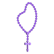 Rosario_Sin Virgen_Perlas.stl Pearl rosary