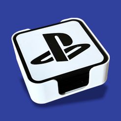 D9E75D67-72C9-40A2-9CE1-D544E773D2DD.jpg Archivo STL PlayStation Logo Consola Juego Posavasos・Diseño imprimible en 3D para descargar