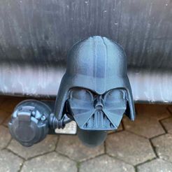 Vader_Ball_Cover_Head_Only.jpg Archivo STL gratis Cubierta de la bola de remolque del enganche Vader・Diseño de impresión 3D para descargar
