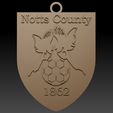 Notts-County-5.jpg Porta-chaves EFL League Two Notts County Keychain Shield (Escudo da Liga Dois do Condado de Notts) imprimível e renderizável a cores