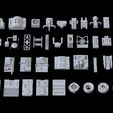 1.jpg 500 PART 3D Scifi Multi Kitbash - Pack - Asset - Prop - Greeble - Panel