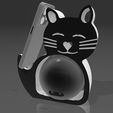 ALEXA_ECHO_DOT_5_CAT_SMARTPHONE.jpg 2 em 1 Suporte Para Iphone e Alexa Echo Dot 4a e 5a Smart Cat