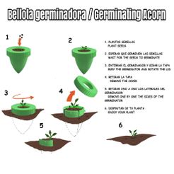 1623705361-picsay.jpg Free STL file Bellota Germinating acorn / Germinating acorn・3D printing design to download