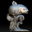 A6.jpg Koi Fish 3D print model