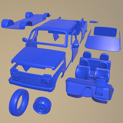 a006.png STL file LADA NIVA PICKUP 2015 PRINTABLE CAR IN SEPARATE PARTS・Design to download and 3D print