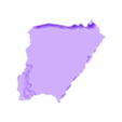 corrientes.stl argentina with relief and division by provinces