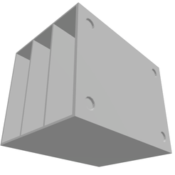 Schubladenbox.png Fichier STL Boîte à tiroirs de tri largeur 11cm x hauteur 10,5cm x profondeur 14cm・Modèle à imprimer en 3D à télécharger, RAsER