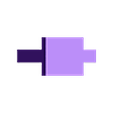 left_leg.stl Minecraft chicken - easy assembly, no supports