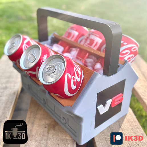 Cold Drinks Cool It Six Pack Can Cooler V6 V4 ENGINE CAN COOLER