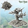 4.jpg Evil tree with flags and skeleton in metal cage (12) - Ork Green Horde Fantasy Beast Chaos Demon Ogre