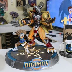IMG_2290.JPG STL file Diorama Digimon Tai and Wargreymon・3D print model to download