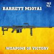 “MI BARRETT M107A1 ~~ VU PGaee GP \uGy ayy iti ee a 3D model Barrett M107A1