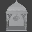 T1.jpg Modelo de templo redimensionável de santuário de mandir hindu em miniatura