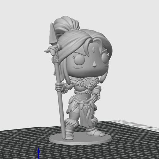 nidalee funko style league of legends 3D model
