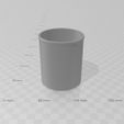 Centro.jpg Barrel cup glass matt cup