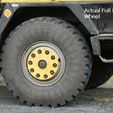 Truck Wheel small.jpg 1/16th Scale HD Truck Wheel to suit WPL B1, B24, B16 Trucks.
