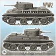 2.jpg BT-5 - (pre-supported version included) WW2 USSR Russian Flames of War Bolt Action 15mm 20mm 25mm 28mm 32mm