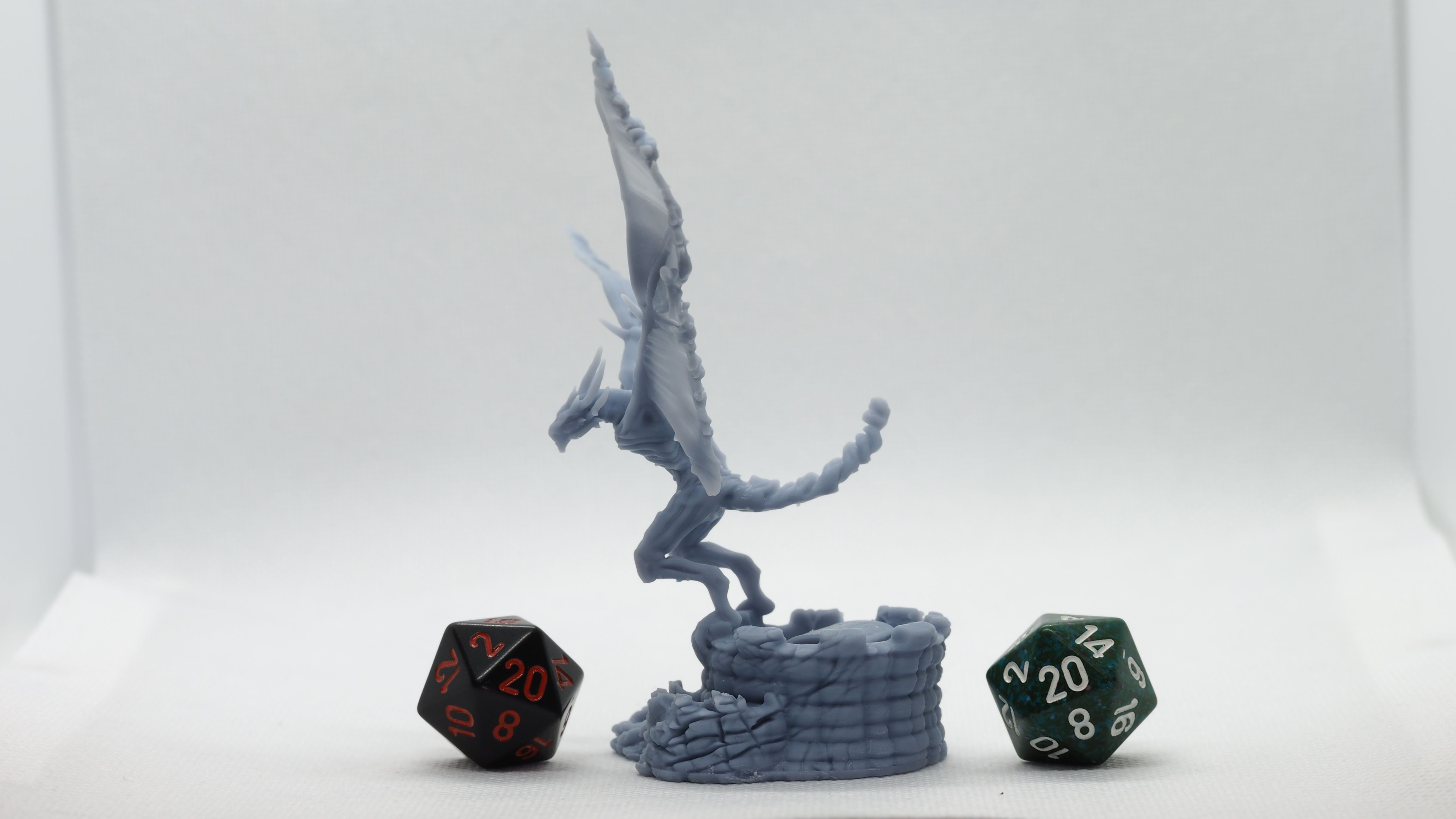 Wyvern (3).JPG STL file Undead Wyvern - Tabletop Miniature・Template to download and 3D print, M3DM
