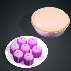 0.jpg Archivo STL CAKE Cocina Comida y bebida Cortadores de galletas HOME CAKE FOOD・Diseño de impresión en 3D para descargar