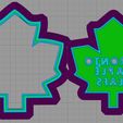 Leaf-Logo-CC-Preview-2.jpg 2 Piece Toronto Maple Leafs Logo Cookie Cutter