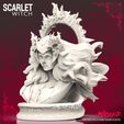 231020 Wicked - Scarlet squared 013.jpg Wicked Marvel Scarlet Witch Bust: STLs ready for printing