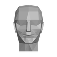 VistaFrontal.png Human Head Abstracted - Human Head Abstrac Low Poly