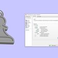 9.jpg Pawn pendant and earrings chess set 3D print model 3D print model