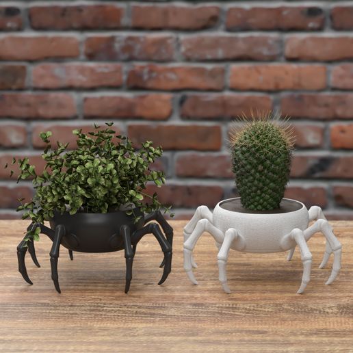 🕷️ Spider Crab Planter – 3D Printable Creepy-Cute Pot 🕷️ - 3D model önizlemesi