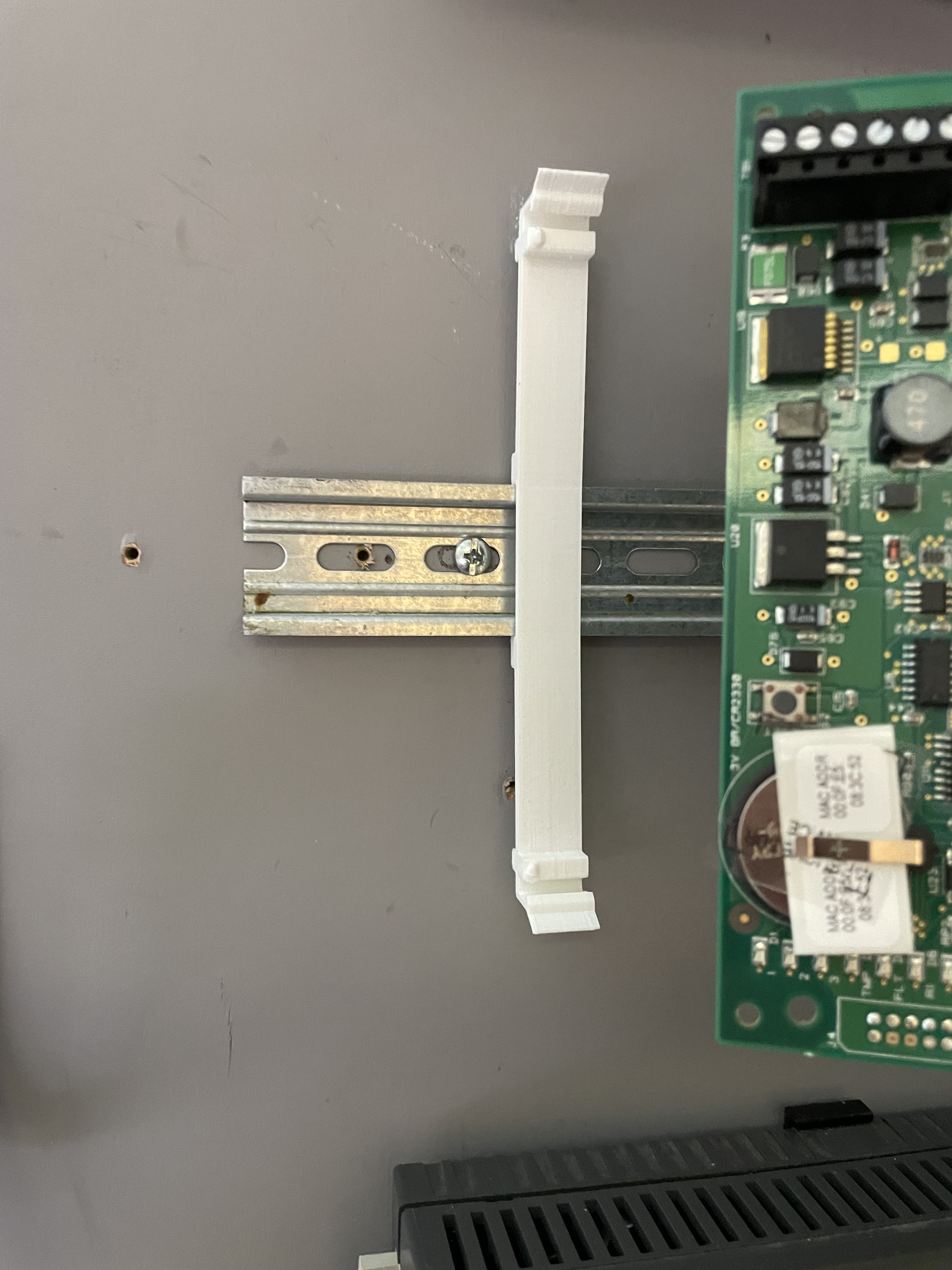 STL file Mercury Access Control DIN Rail mount・3D printer design to