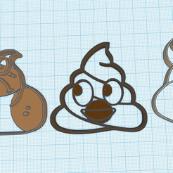 Screenshot-2023-01-31-at-14-03-03-3D-design-homer-Tinkercad.png Fichier STL Jeu d'emporte-pièces colection 3x poop・Modèle pour impression 3D à télécharger