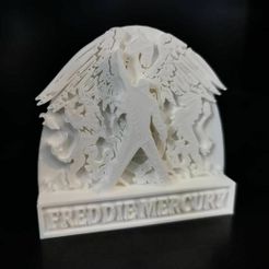 freddie_01.jpg Free STL file Freddie Mercury statue・3D print model to download