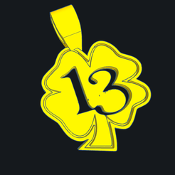 0.png Fichier STL gratuit Porte-bonheur・Plan imprimable en 3D à télécharger