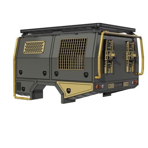 🚗 OFF ROAD FULL BODY REAR CANOP FOR 1 10 RC 3D print model・ STL File ...