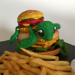 GOPR0158.jpg STL-Datei Burger Turtle: FLEXI ARTICULATED・3D-Drucker-Vorlage zum herunterladen
