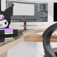 Untitled.png Kuromi Post it holder