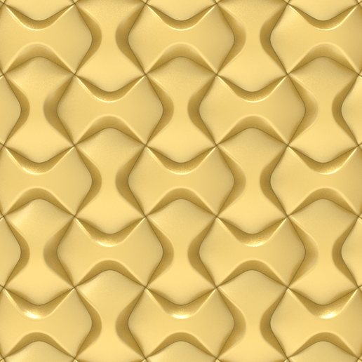💎 Seamless Organic Wavy Diamond Pattern 3D Model – Tiling Wall Panel ...