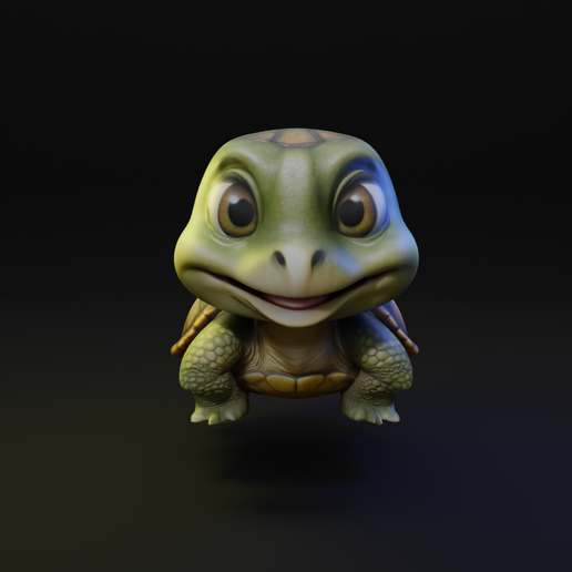 Turtle Cartoon Animal 3D model