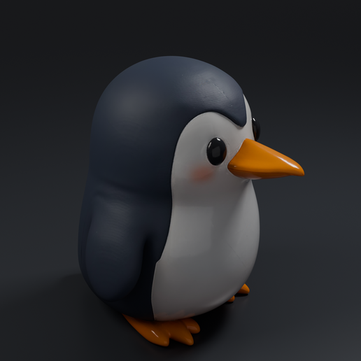 Penguin Chibi 1 3D printable STL miniature