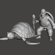 1.png Master Roshi and his Turtle 3D Model