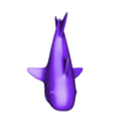 Cartoon Shark.stl Lindo tiburón de dibujos animados modelo de impresión 3D