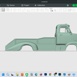 Screenshot-6939.png 1955 FORD C-500 CABOVER  FLATBED RAMP TRUCK, detailed hollow model shell cab body, solid ramp bed, rc, trucks, scale rigs, builds, display, resin and fdm 3d print, stl file
