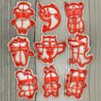 aniamles.jpg PACK OF 10 ANIMAL CUTTERS - FARM ANIMAL COOKIE CUTTER LITTLE CAT - BOTTOM AND CLAY CUTTER - 8 to 10cm