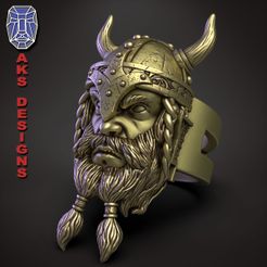 AV_v1_ring_a1.jpg Télécharger fichier Ancienne bague viking v1 bijoux • Design imprimable en 3D, AKS-Designs