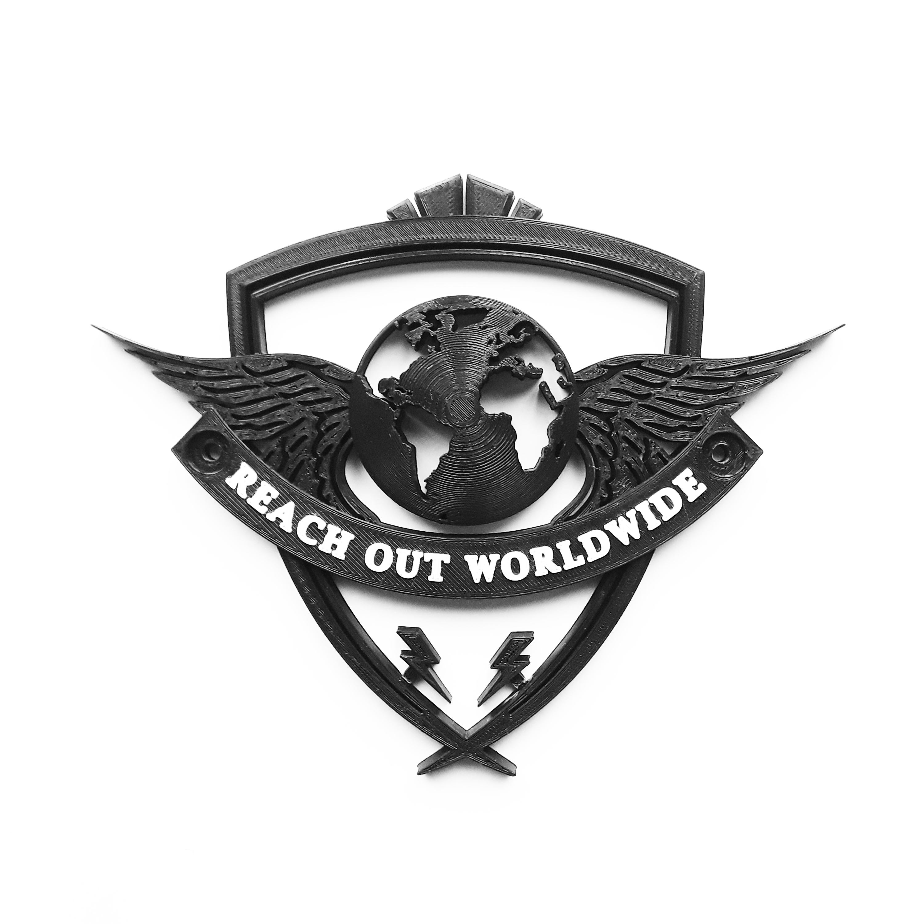 Download Stl File Reach Out Worldwide Logo 3d Printing Model Cults