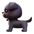 014.png Low-Poly Pup - Personnage de chien mignon pour le rigging et l'impression 3D